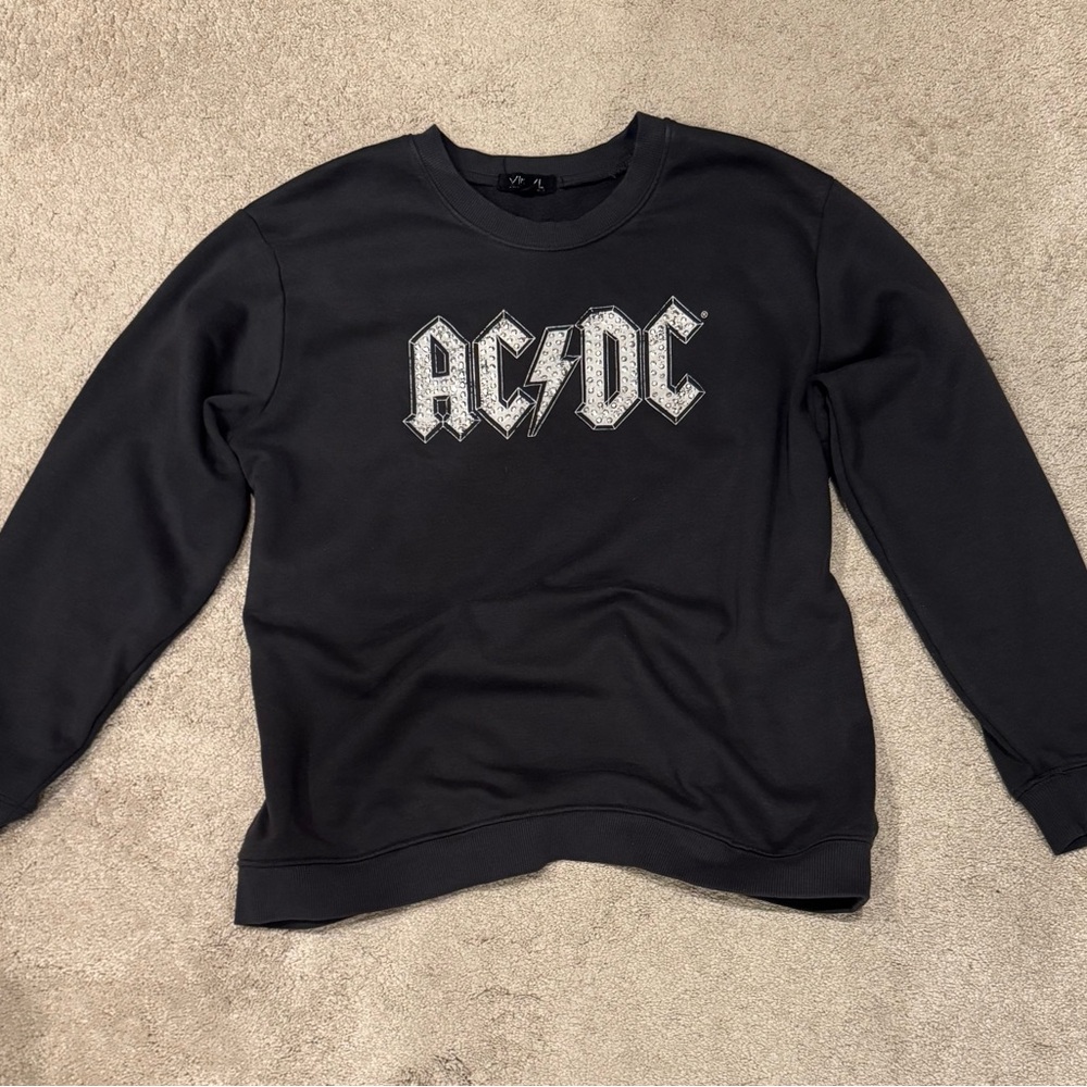 AC/DC Black Sweatshirt for Women
